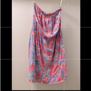 Lilly Pulitzer Strapless Dress Sz Medium
